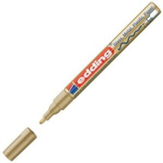 Värvimarker Edding 751, 1-2mm, permanente läikiv, kuldne