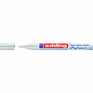 Värvimarker Edding 751, 1-2mm, permanente läikiv, valge