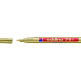 Värvimarker Edding 751 permanente, Kuldne, 1-2mm