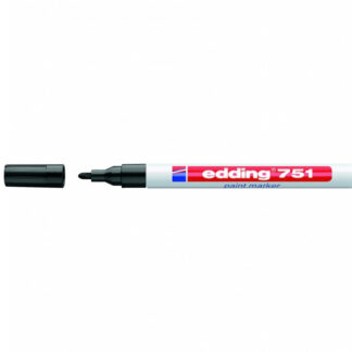 Värvimarker Edding 751 permanentne, Must, 1-2mm