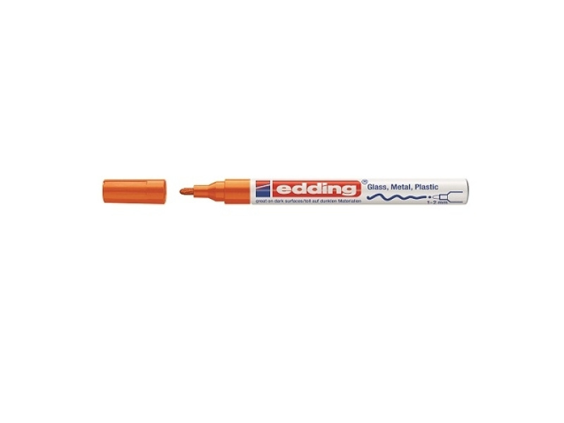 Värvimarker Edding 751 permanentne oranž 1-2mm
