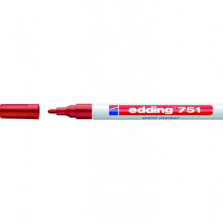 Värvimarker Edding 751 permanentne, Punane, 1-2mm