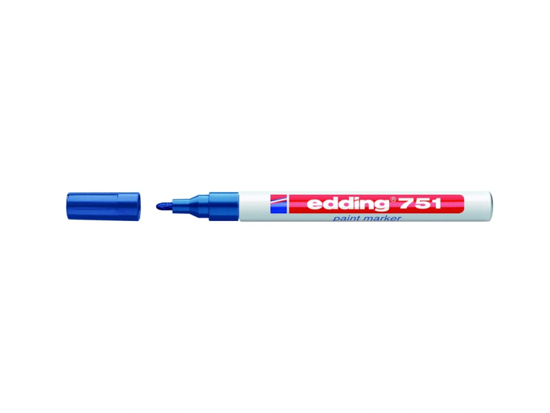 Värvimarker Edding 751 permanentne, Sinine, 1-2mm