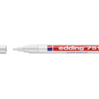 Värvimarker Edding 751 permanentne, Valge, 1-2mm