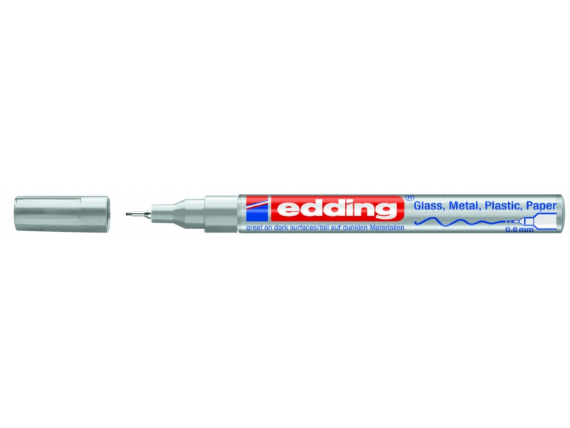 Värvimarker Edding 780, 0.8mm, permanente hõbe