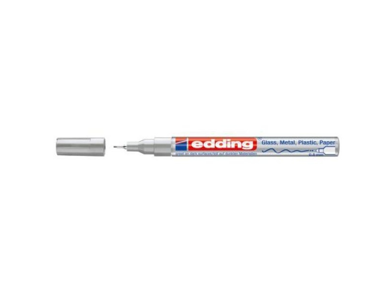 Värvimarker Edding 780, 0.8mm, permanente läikiv, hõbedane
