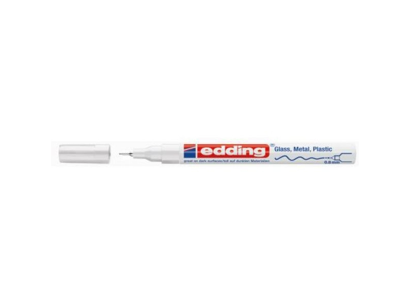 Värvimarker Edding 780, 0.8mm, permanente läikiv, valge