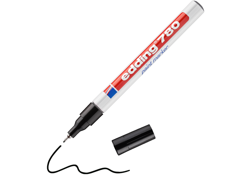 Värvimarker Edding 780 N, 0.8mm, permanentne, Must - Pilt 2