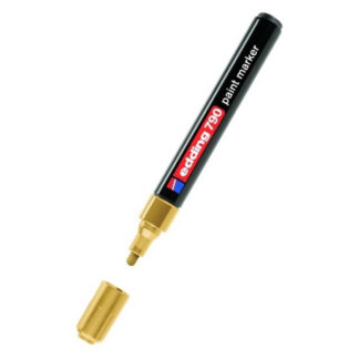 Värvimarker Edding 790, 2-3mm plastik kest, permanente, kuldne