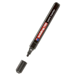 Värvimarker Edding 790, 2-3mm plastik kest, permanentne, must