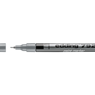 Värvimarker Edding 792, 0.8mm plastik kest, permanentne, hõbe