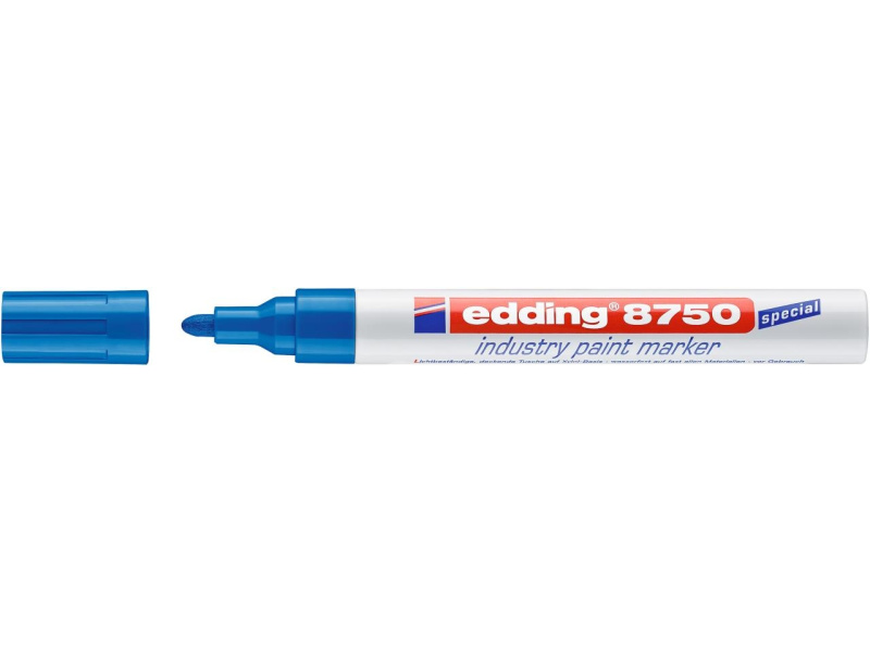 Värvimarker Edding 8750 permanente, 2-4mm sinine - Pilt 2