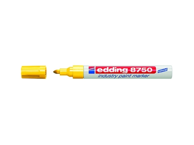 Värvimarker Edding 8750 permanente, Kollane, 2-4mm