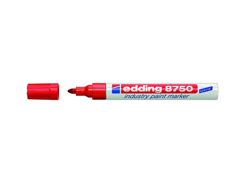 Värvimarker Edding 8750 permanente, Punane, 2-4mm