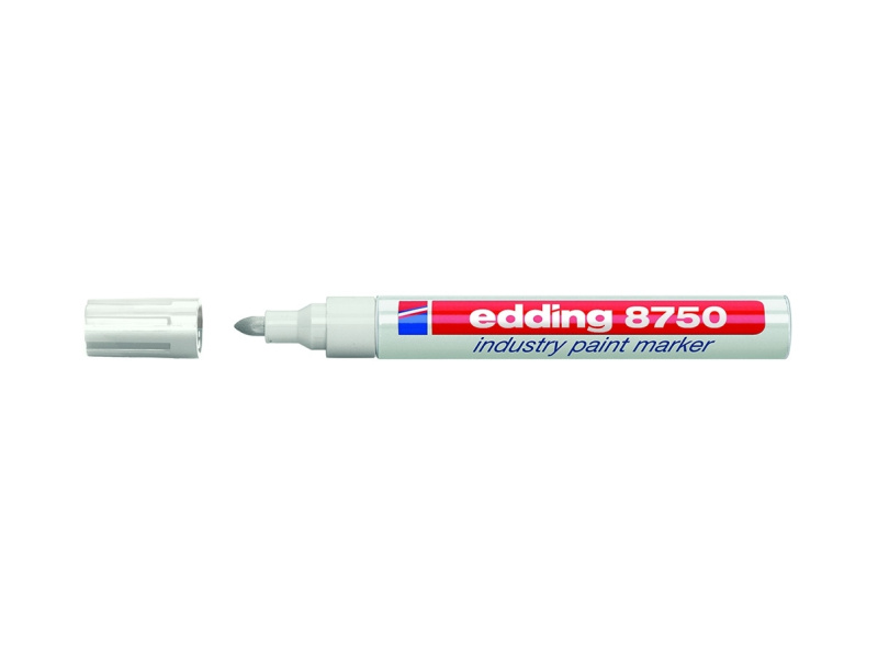 Värvimarker Edding 8750 permanentne, Valge, 2-4mm
