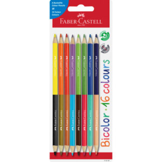 Värvipliiats Faber-Castell Bicolor 16-värvi