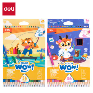 Värvipliiatsid DELI ColorWow 36 värvi kolmetahulised
