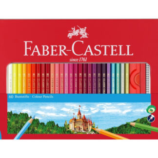 Värvipliiatsid Faber-Castell 60-värvi metallkarbis