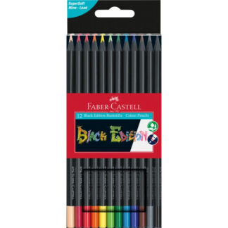 Värvipliiatsid Faber-Castell Black Edition 12-värvi
