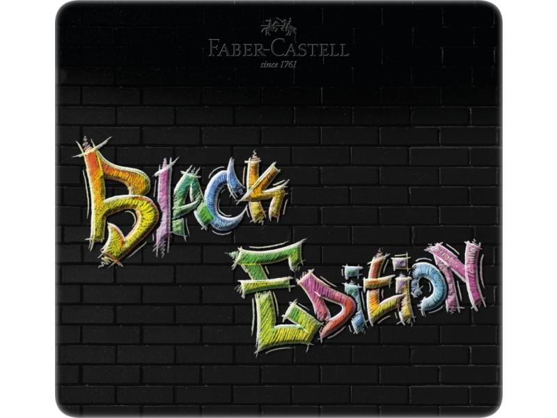 Värvipliiatsid Faber-Castell Black Edition 24-värvi metallkarbis - Pilt 2
