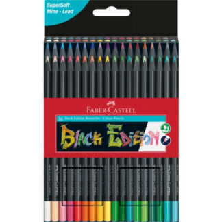 Värvipliiatsid Faber-Castell Black Edition 36-värvi