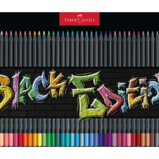 Värvipliiatsid Faber-Castell Black Edition 36-värvi metallkarbis