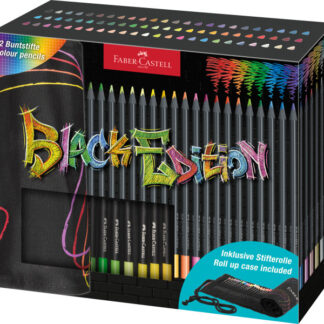 Värvipliiatsid Faber-Castell Black Edition 72-värvi rull pinalis