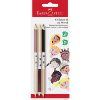Värvipliiatsid Faber-Castell Children of the world 3-värvi