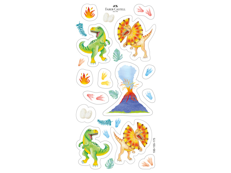 Värvipliiatsid Faber-Castell Dino 10+3-värvi - Pilt 3