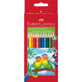 Värvipliiatsid Faber-Castell Eco 12-värvi kolmetahulised