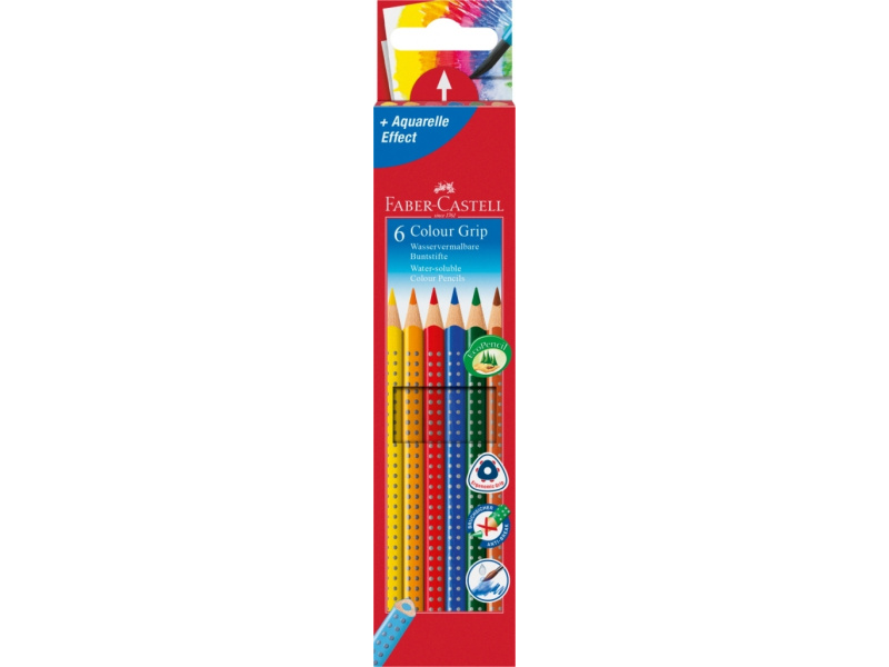 Värvipliiatsid Faber-Castell Grip 2001 6-värvi