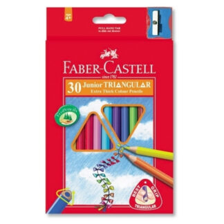 Värvipliiatsid Faber-Castell Jumbo 30-värvi kolmetahulised