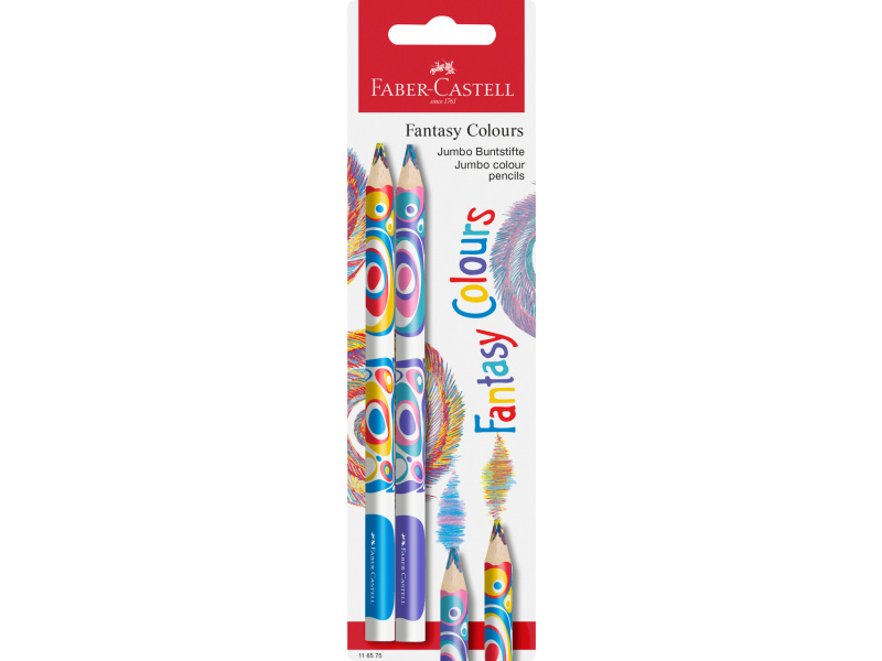 Värvipliiatsid Faber-Castell Jumbo Fantasy Colour 2tk/pk