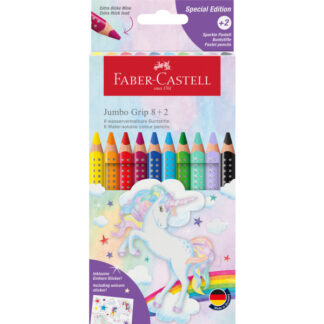 Värvipliiatsid Faber-Castell Jumbo Grip 8+2-värvi