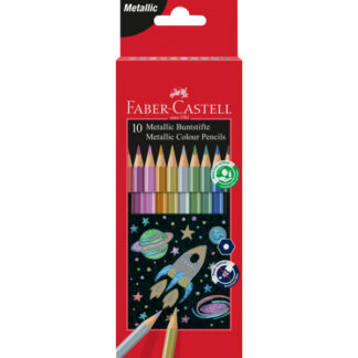 Värvipliiatsid Faber-Castell metallic 10-värvi