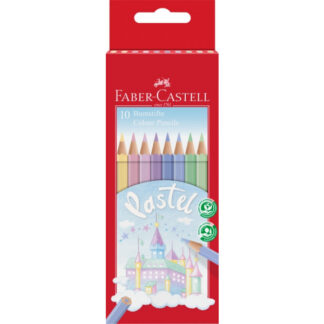 Värvipliiatsid Faber-Castell Pastell 10-värvi