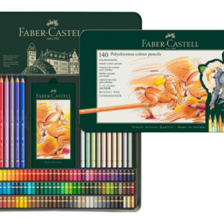 Värvipliiatsid Faber-Castell Polychromos 140 värvi metallkarbis
