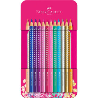 Värvipliiatsid Faber-Castell Sparkle 12-värvi