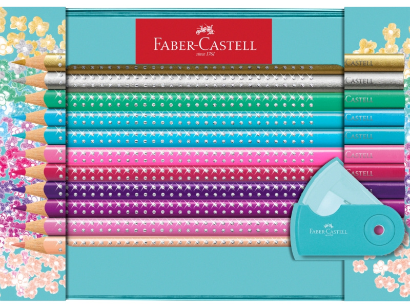 Värvipliiatsid Faber-Castell Sparkle 20-värvi - Pilt 2