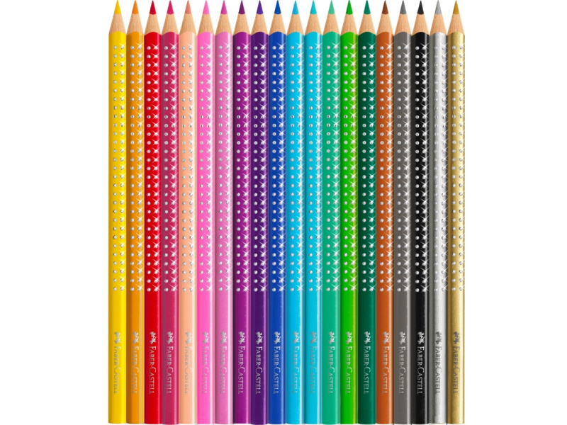 Värvipliiatsid Faber-Castell Sparkle 20-värvi - Pilt 3