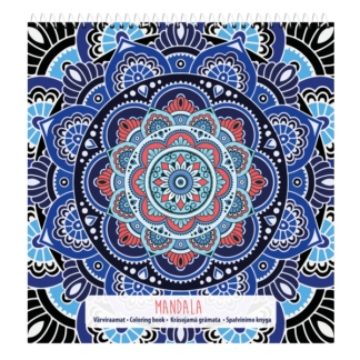 Värviraamat College Mandala 21x22cm 32L, spiraal lühemal küljel päises
