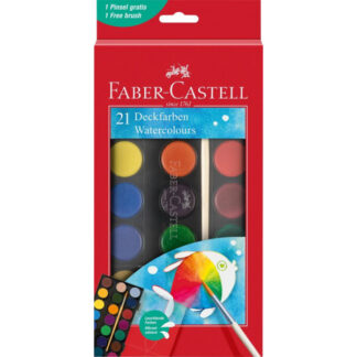 Vesivärvid Faber-Castell 21-värvi