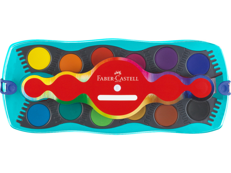 Vesivärvid Faber-Castell Connector 12-värvi türkiis - Pilt 5