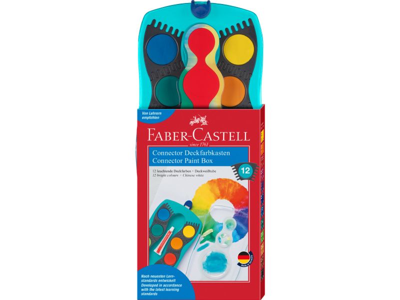 Vesivärvid Faber-Castell Connector 12-värvi türkiis
