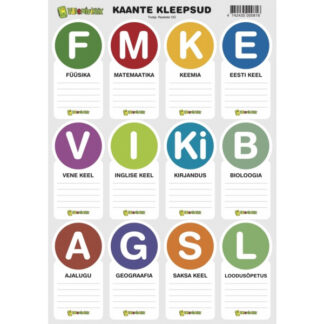 Vihiku etiketid Valemivihik 1-leht
