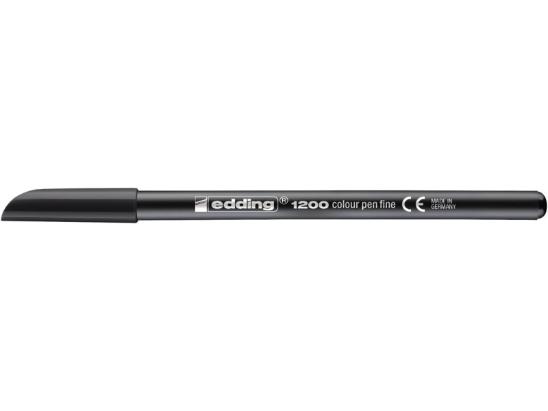 Viltpliiats Edding 1200 1-3 mm, must - Pilt 2