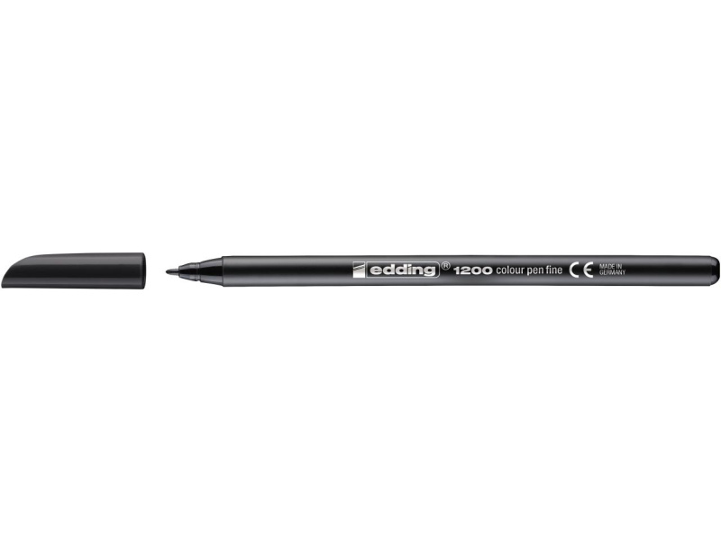 Viltpliiats Edding 1200 1-3 mm, must