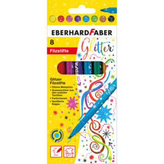Viltpliiatsid EberhardFaber sädelevad 8-värvi