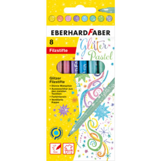 Viltpliiatsid EberhardFaber sädelevad pastelsed 8-värvi