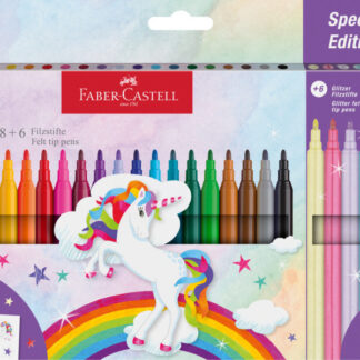 Viltpliiatsid Faber-Castell 18+6-värvi unicorn